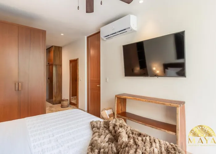 Ferienhaus Nhoa 211b Lux 1br Pool View In Aldea Zama *